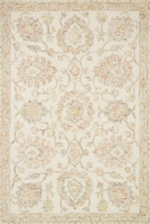 Norabel Ivory / Blush — a Loloi rug at Laurie Yapp Home.