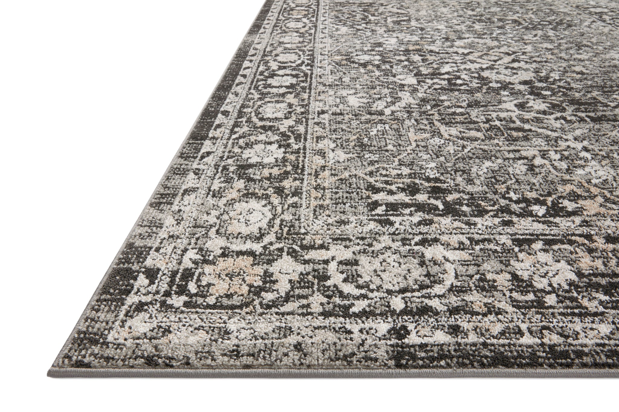 Odette Charcoal / Silver shown from a different angle to reveal its pattern.