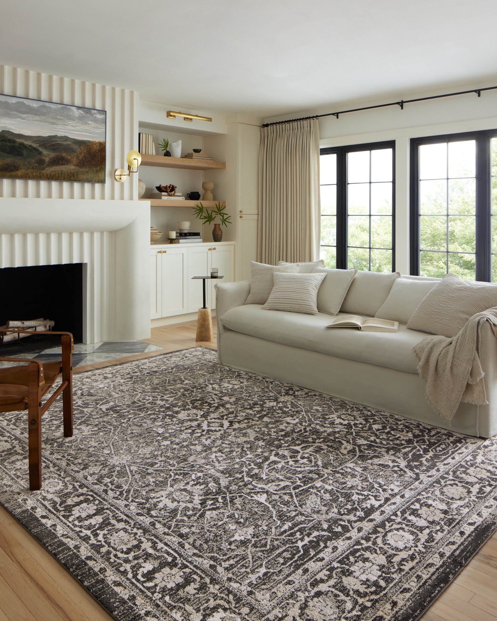 Odette Charcoal / Silver — a Loloi rug at Laurie Yapp Home.