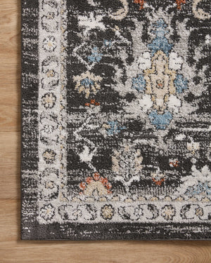 Odette Charcoal / Multi shown from a different angle to reveal its pattern.