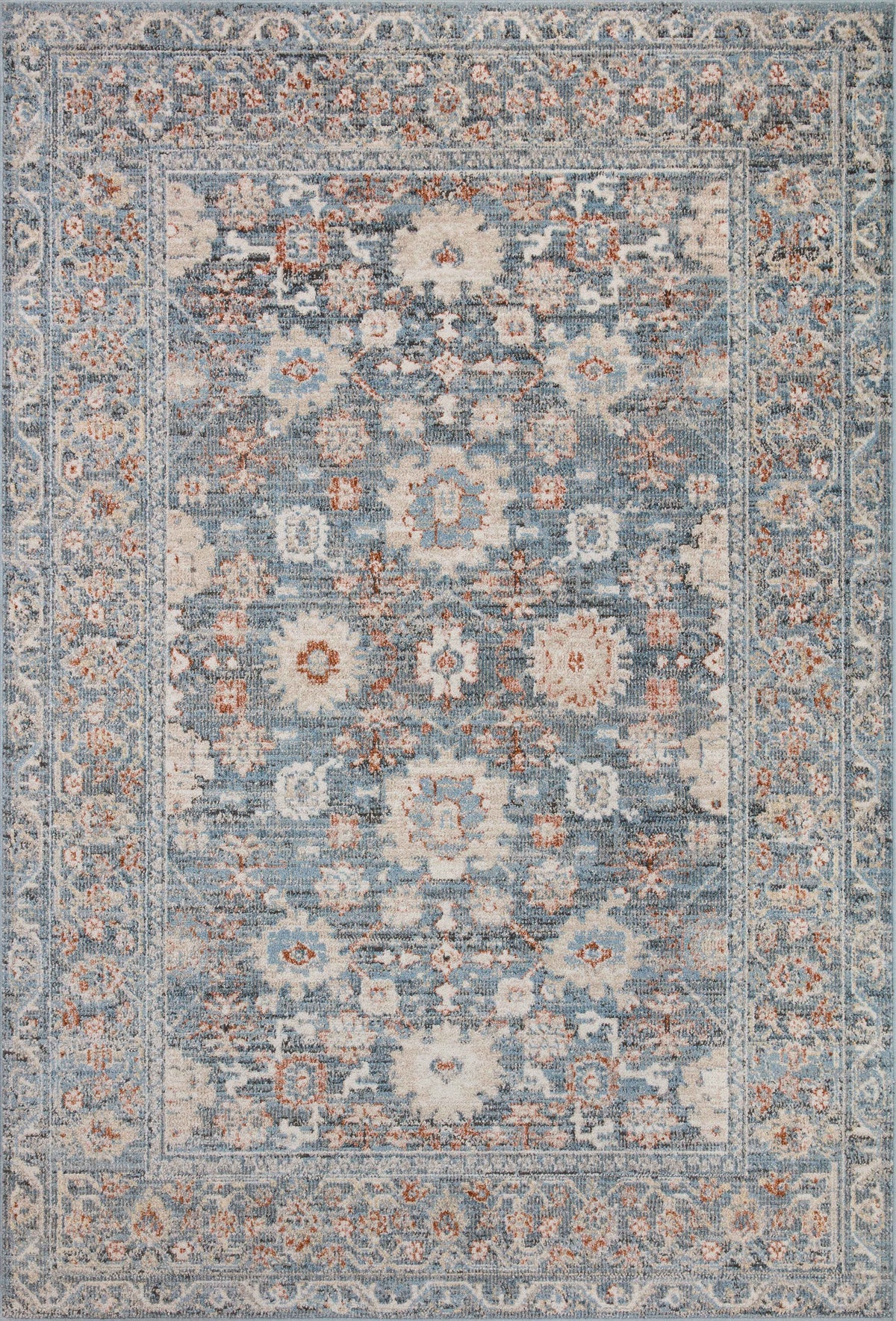 Odette Sky / Rust — a Loloi rug at Laurie Yapp Home.