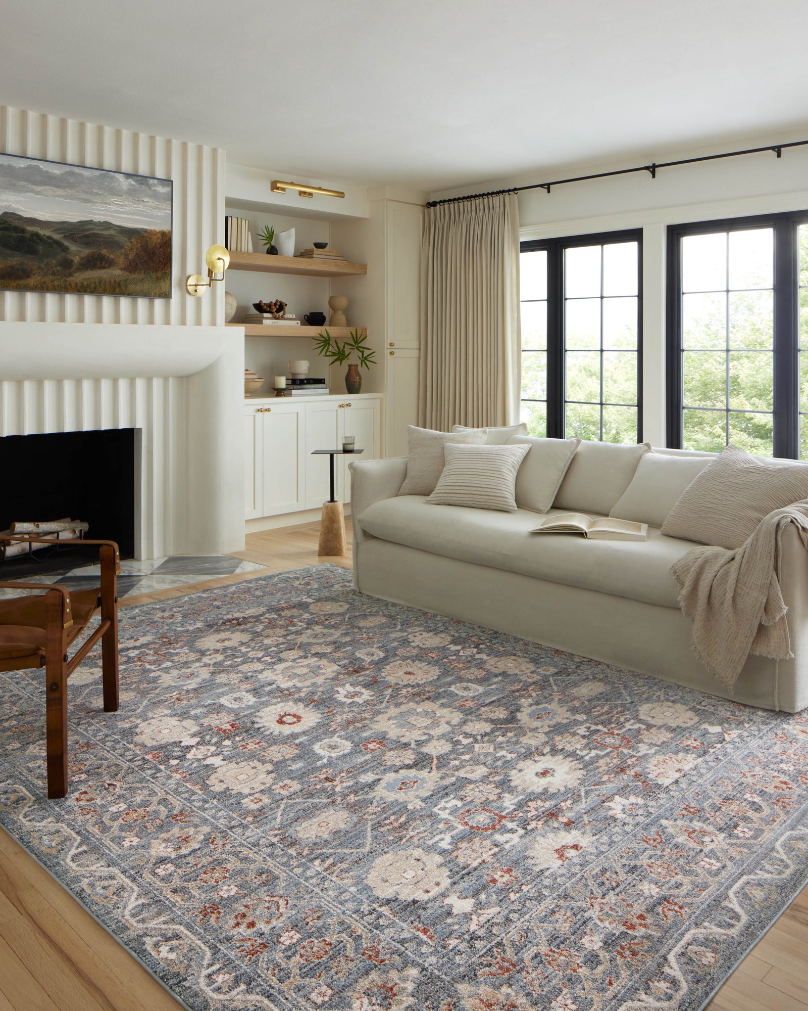 Odette Sky / Rust — a Loloi rug at Laurie Yapp Home.