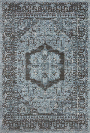 Odette Sky / Charcoal — a Loloi rug at Laurie Yapp Home.