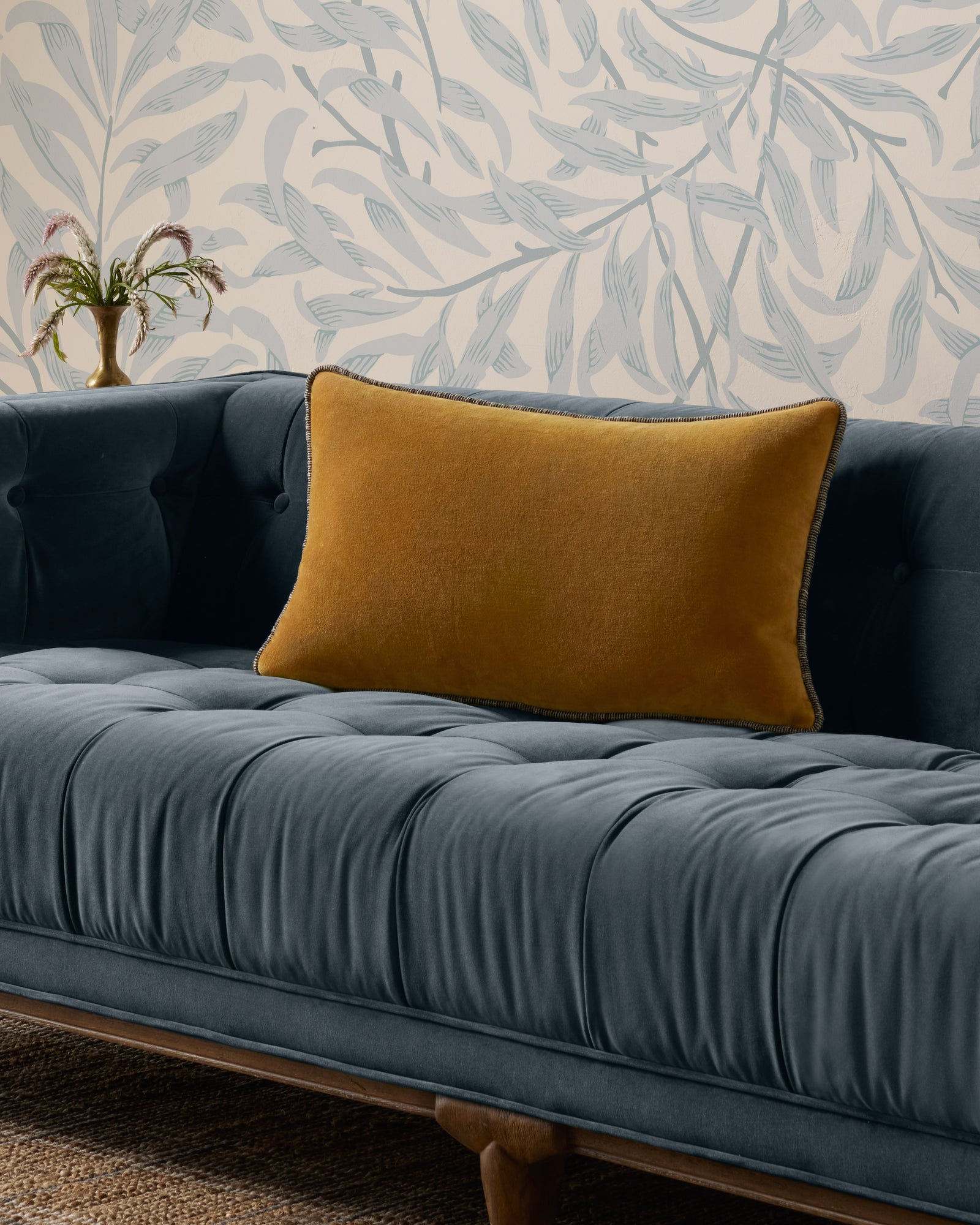 Liza Gold Pillow — a Loloi pillow at Laurie Yapp Home.