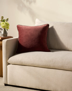 Liza Wine Pillow shown from another angle.