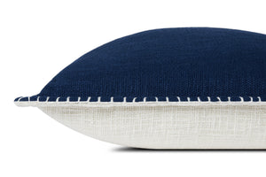 Navy Pillow shown from another angle.