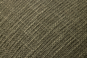 Olive Pillow shown from a different angle to reveal its pattern.