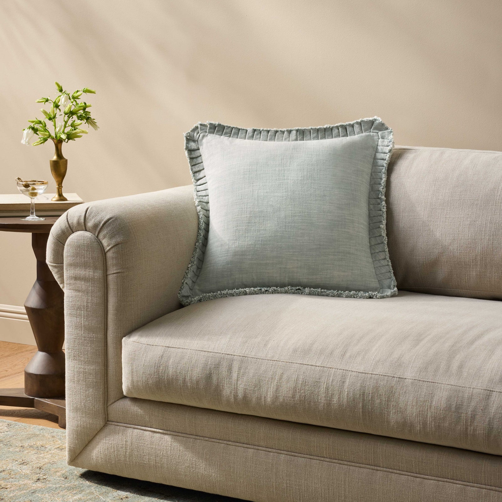 Blue Pillow — a Loloi pillow at Laurie Yapp Home.