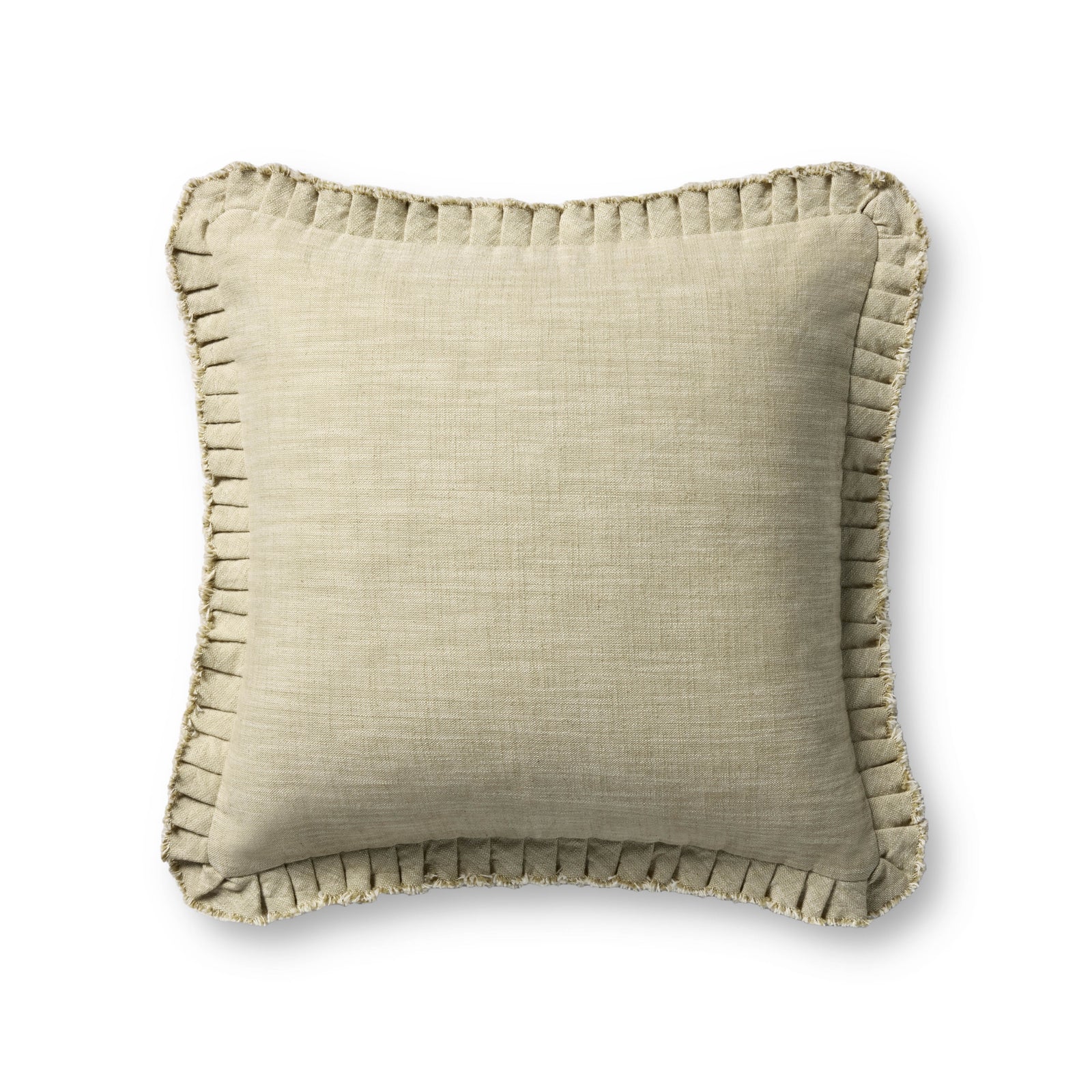 Green Pillow — a Loloi pillow at Laurie Yapp Home.