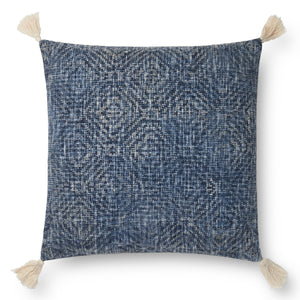 Blue Pillow (Pattern 1) — a Loloi pillow at Laurie Yapp Home.