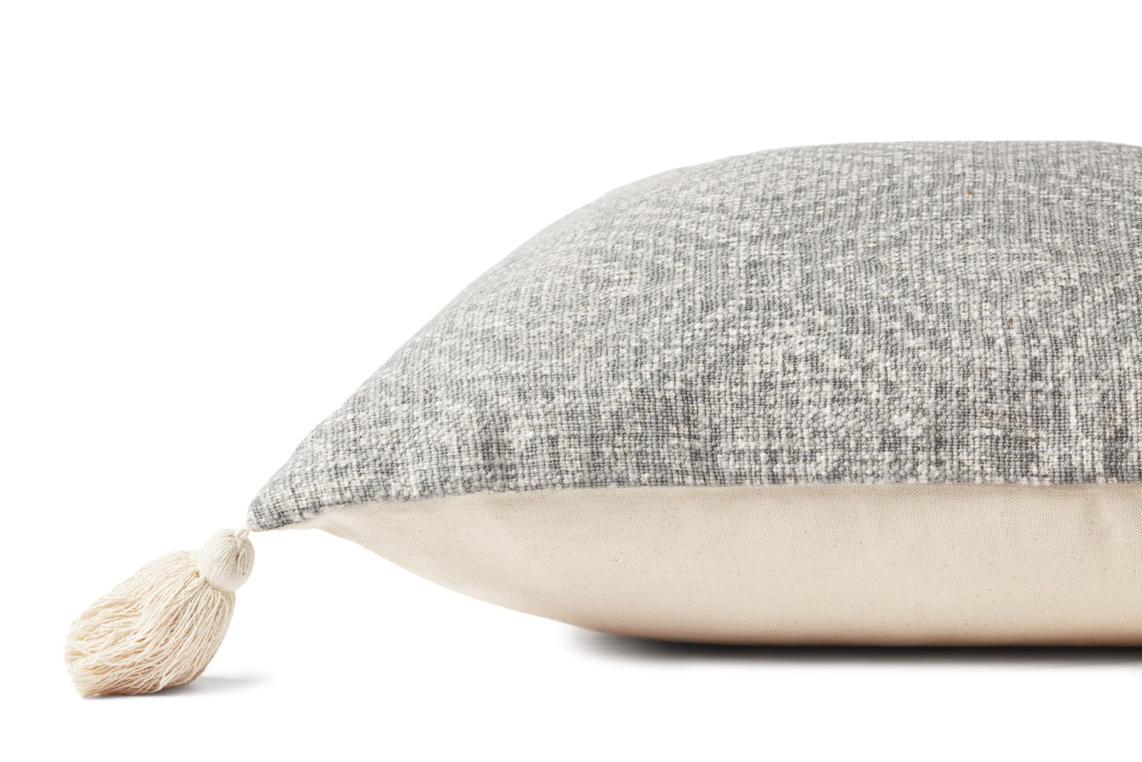 Lt Grey Pillow (Pattern 1) — a Loloi pillow at Laurie Yapp Home.