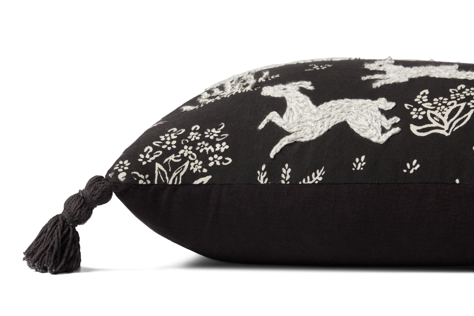Black / Ivory Pillow (Pattern 2) — a Loloi pillow at Laurie Yapp Home.