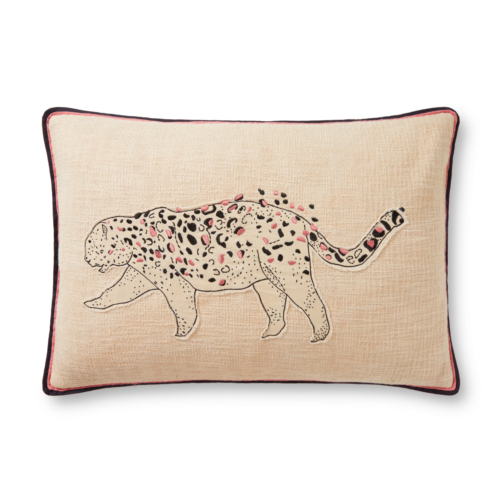 Ivory / Black Pillow (Pattern 1) — a Loloi pillow at Laurie Yapp Home.
