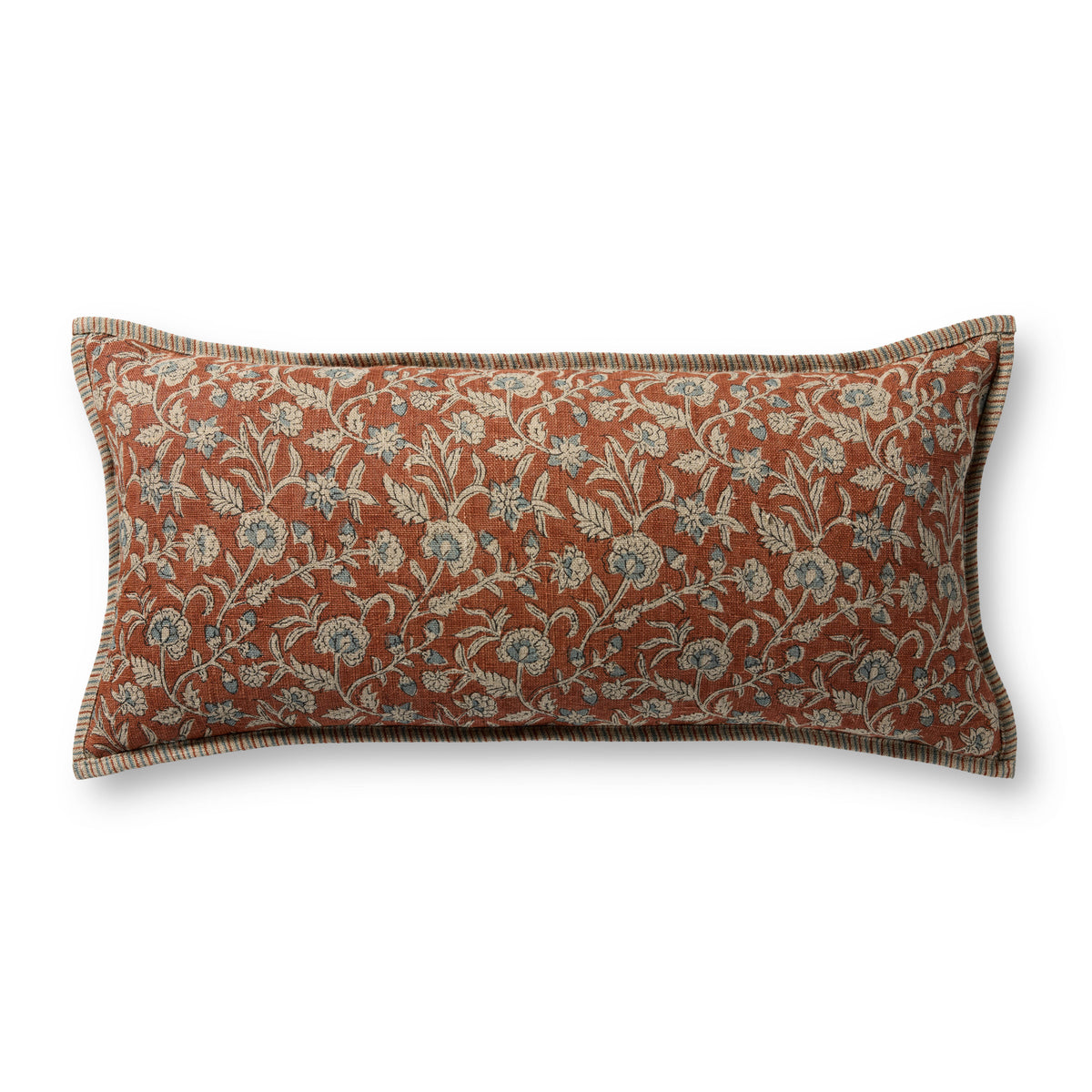 Brick / Multi Pillow — a Loloi pillow at Laurie Yapp Home.
