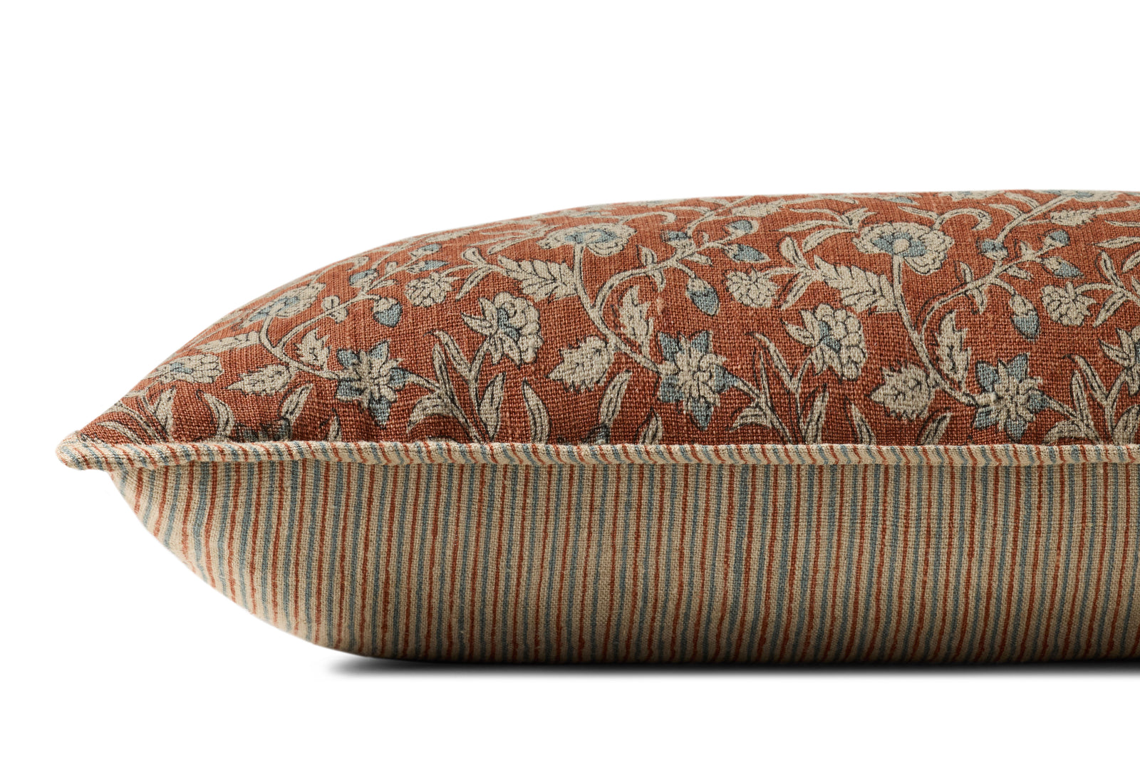 Brick / Multi Pillow — a Loloi pillow at Laurie Yapp Home.