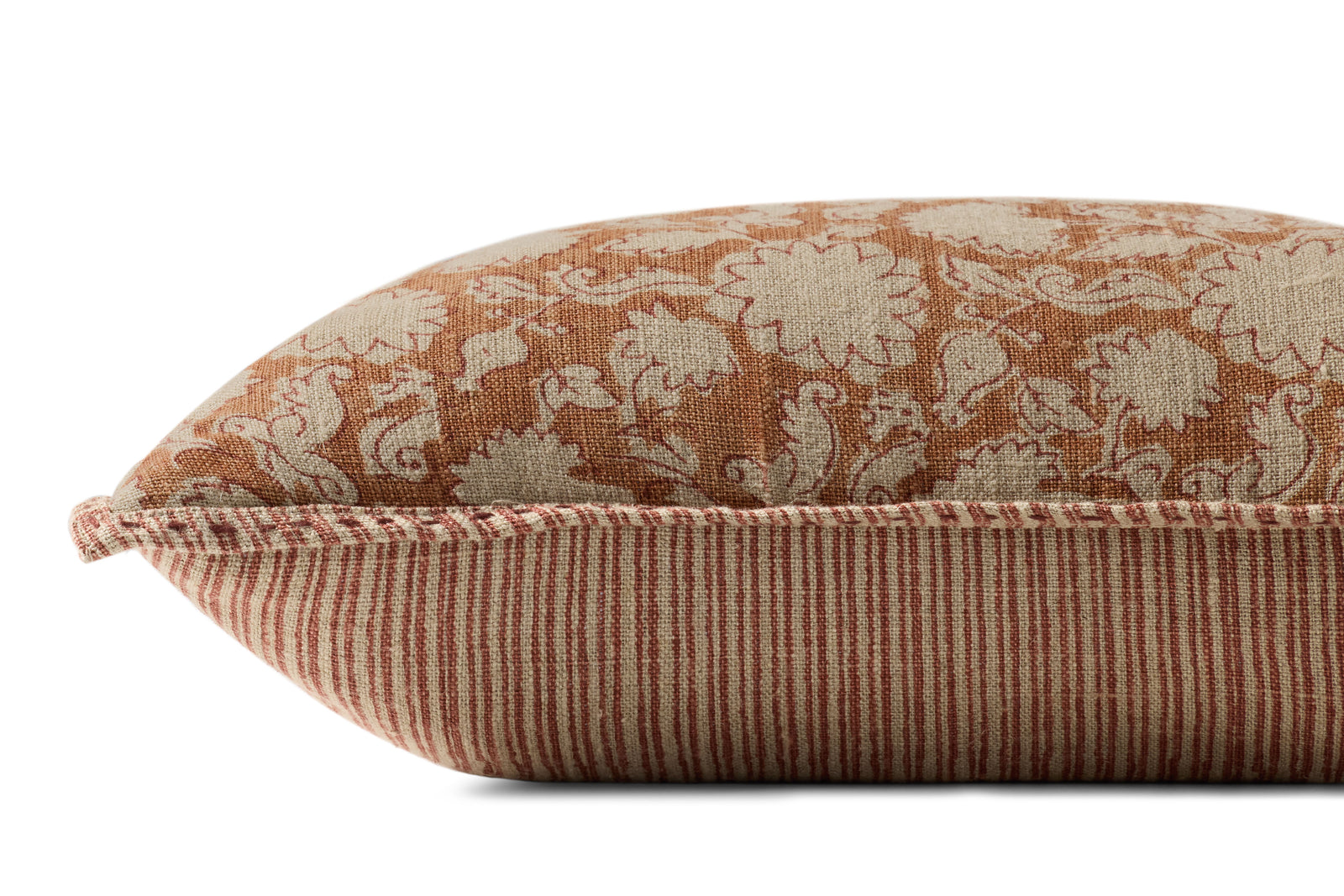 Rust Pillow (Pattern 2) — a Loloi pillow at Laurie Yapp Home.