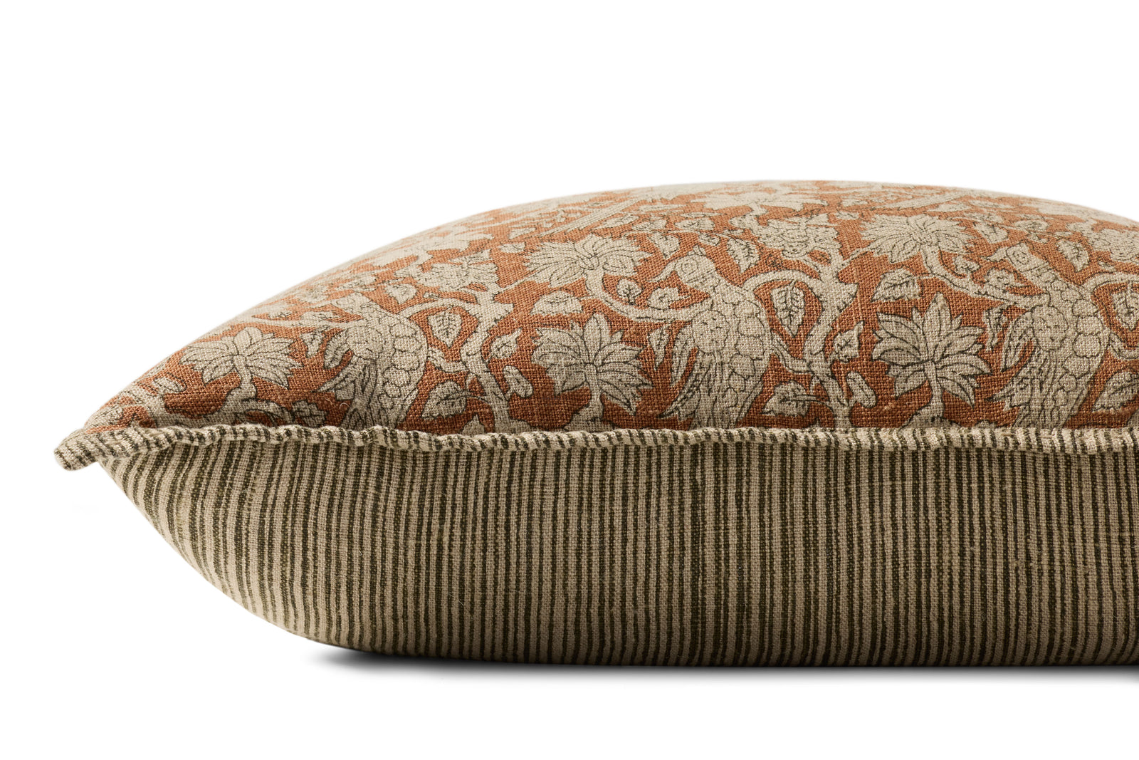 Rust Pillow (Pattern 3) — a Loloi pillow at Laurie Yapp Home.
