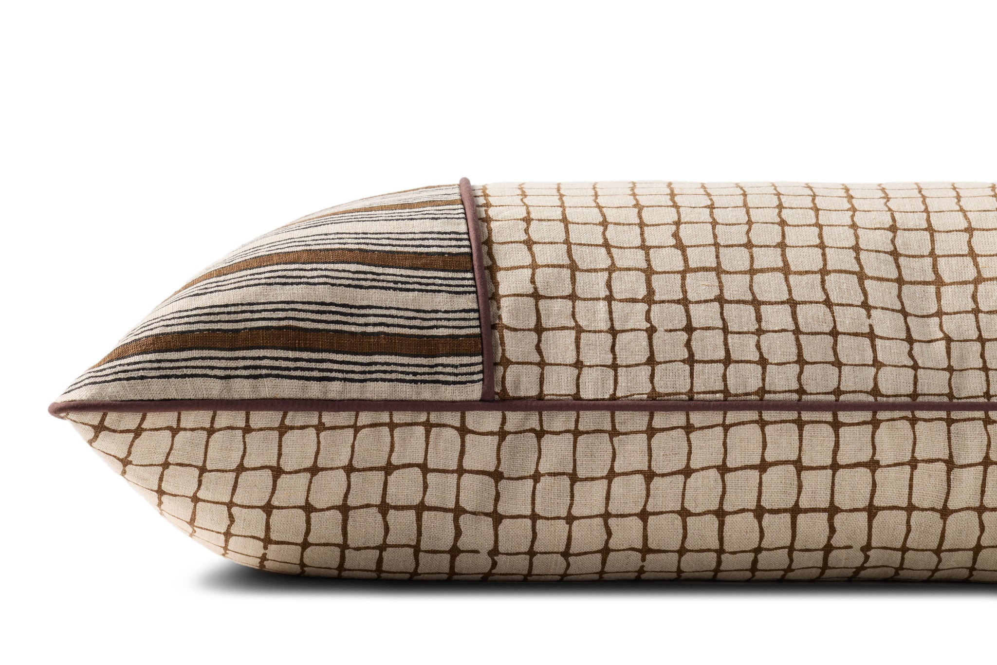 Brown Pillow (Pattern 3) shown from another angle.