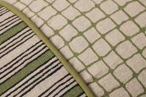 Green Pillow (Pattern 4) shown from a different angle to reveal its pattern.