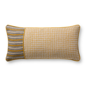Yellow Pillow (Pattern 3) — a Loloi pillow at Laurie Yapp Home.