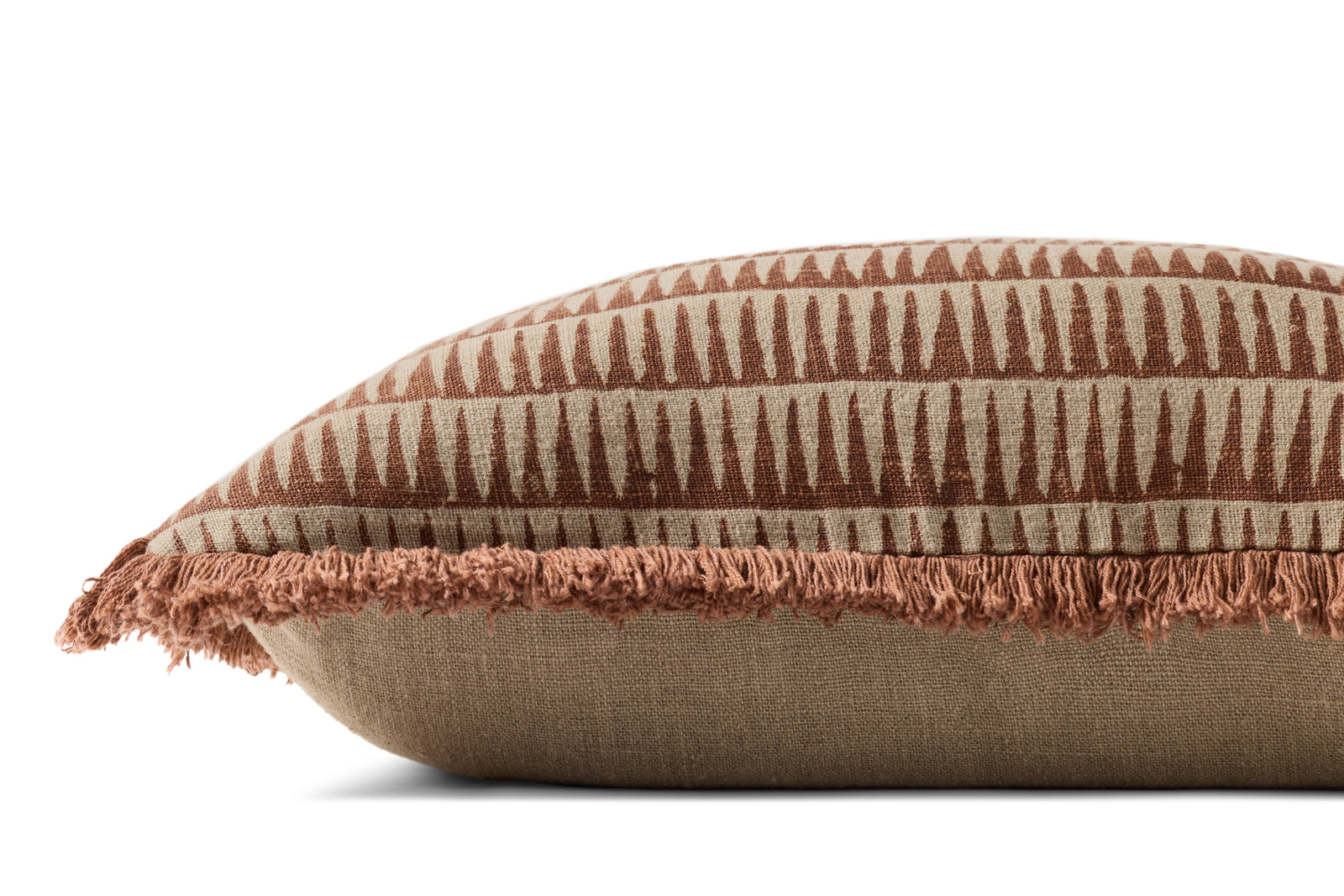 Natural / Rust Pillow — a Loloi pillow at Laurie Yapp Home.