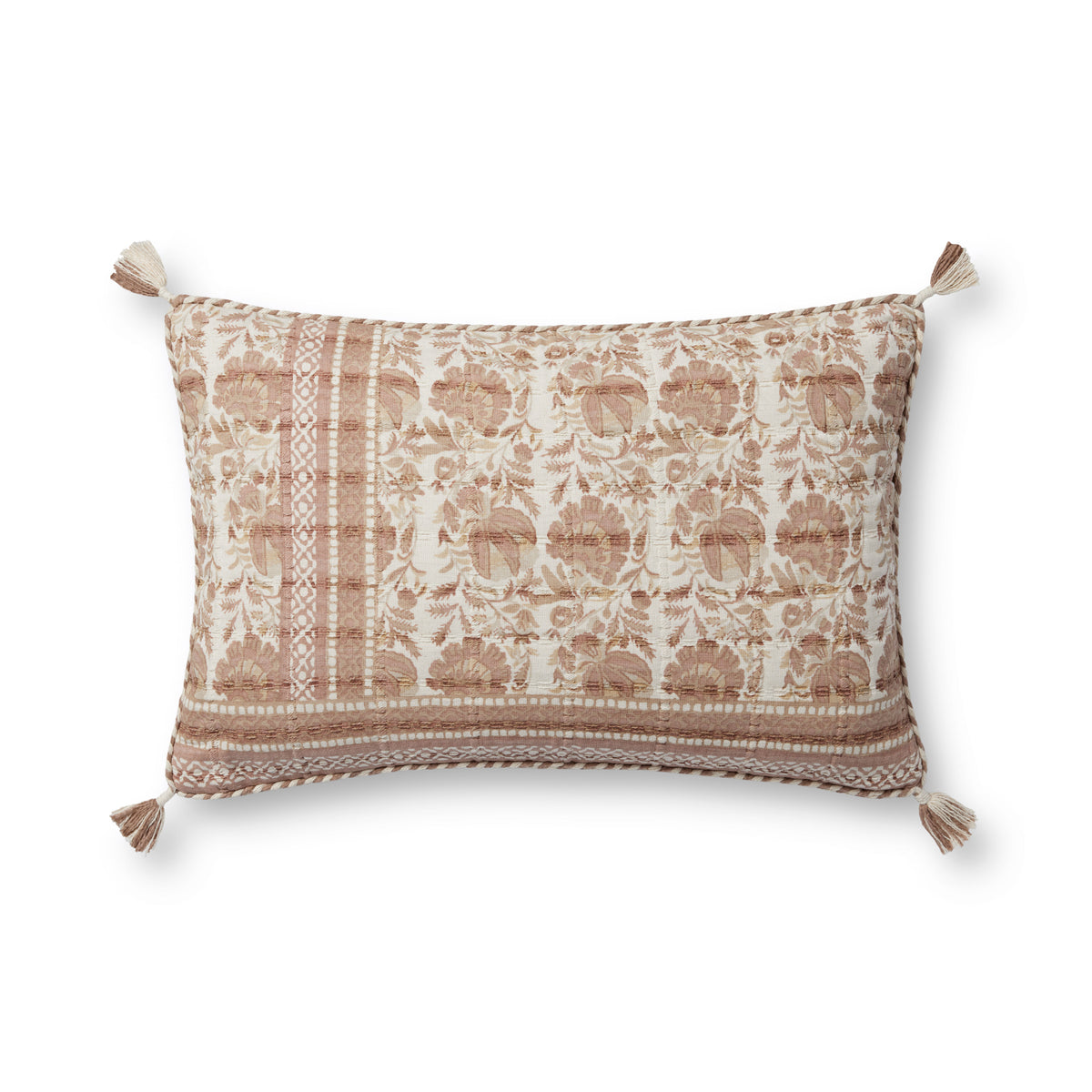Blush / Ivory Pillow — a Loloi pillow at Laurie Yapp Home.