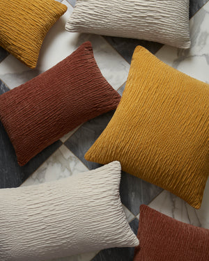 Brown Pillow (Pattern 5) shown from a different angle to reveal its pattern.