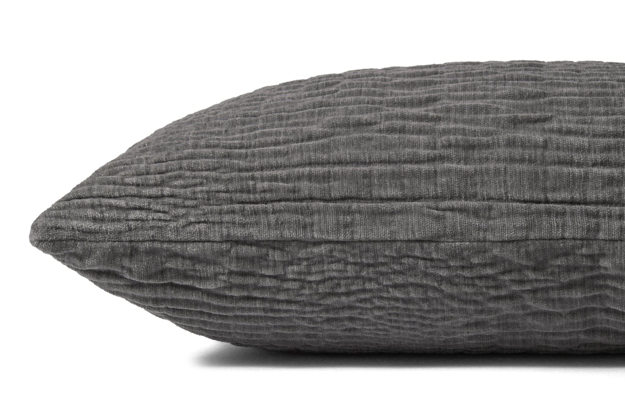 Grey Pillow shown from another angle.