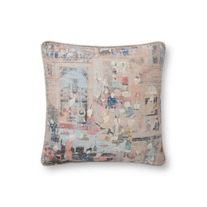 Taupe / Multi Pillow — a Loloi pillow at Laurie Yapp Home.