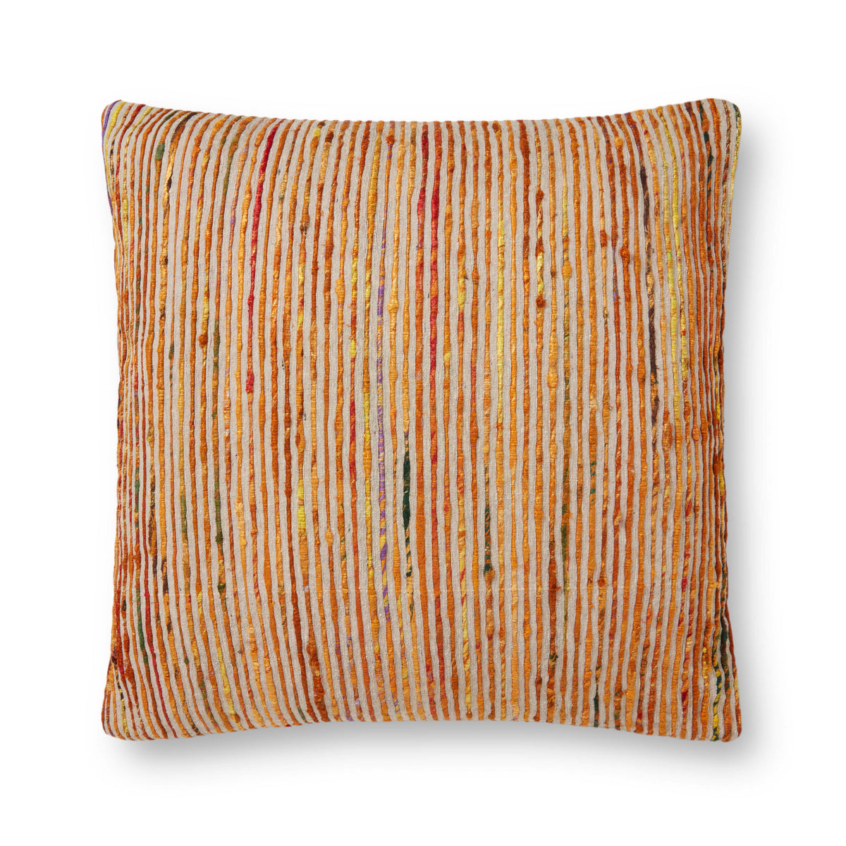 Rust / Multi Pillow (Pattern 1) — a Loloi pillow at Laurie Yapp Home.