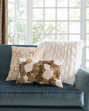 White Pillow (Pattern 1) shown from another angle.
