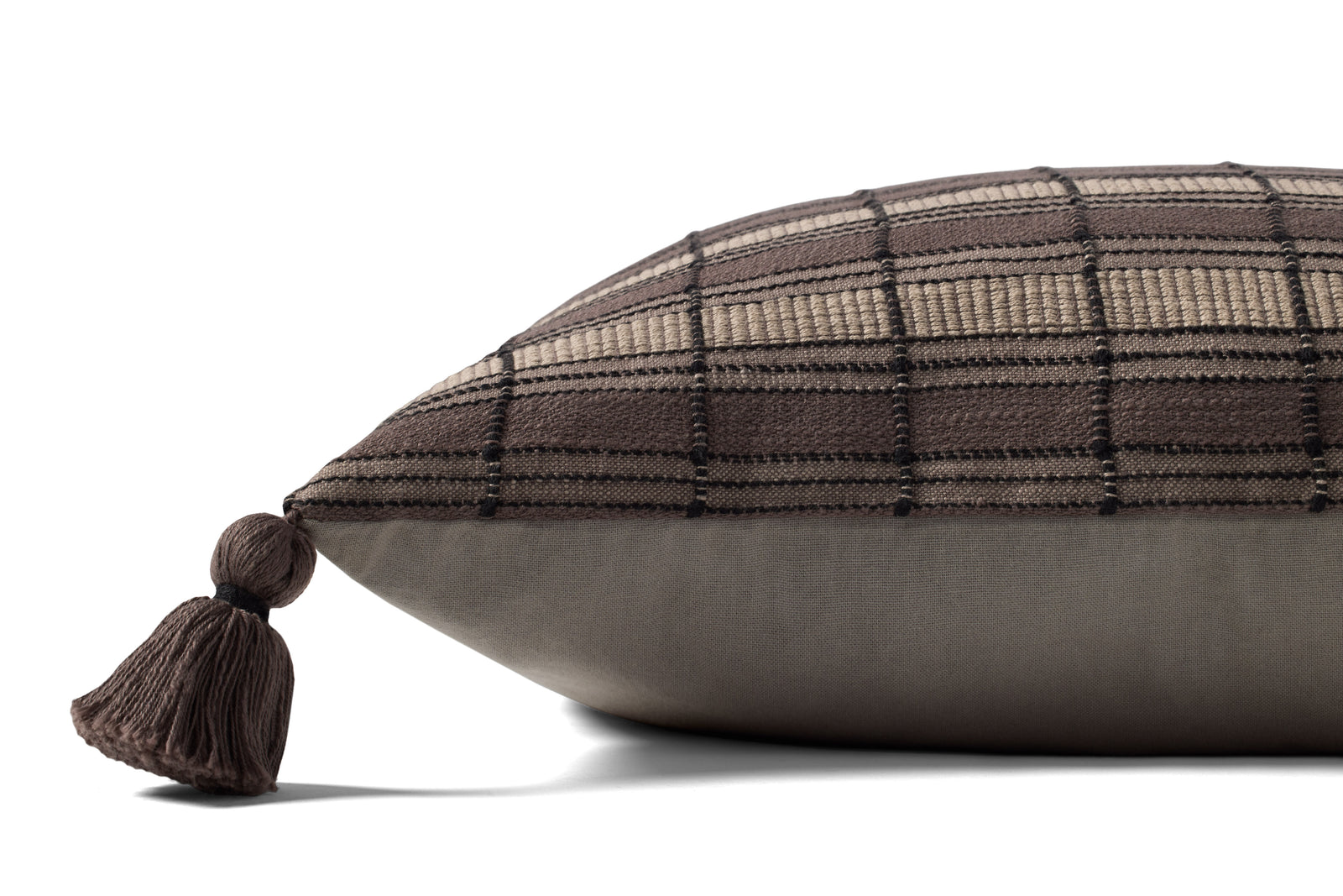 Brown / Beige Pillow — a Loloi pillow at Laurie Yapp Home.
