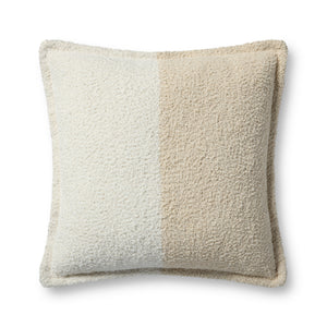 Ivory / Natural Pillow — a Loloi pillow at Laurie Yapp Home.