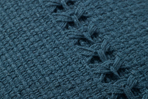 Harvey Blue Pillow shown from another angle.