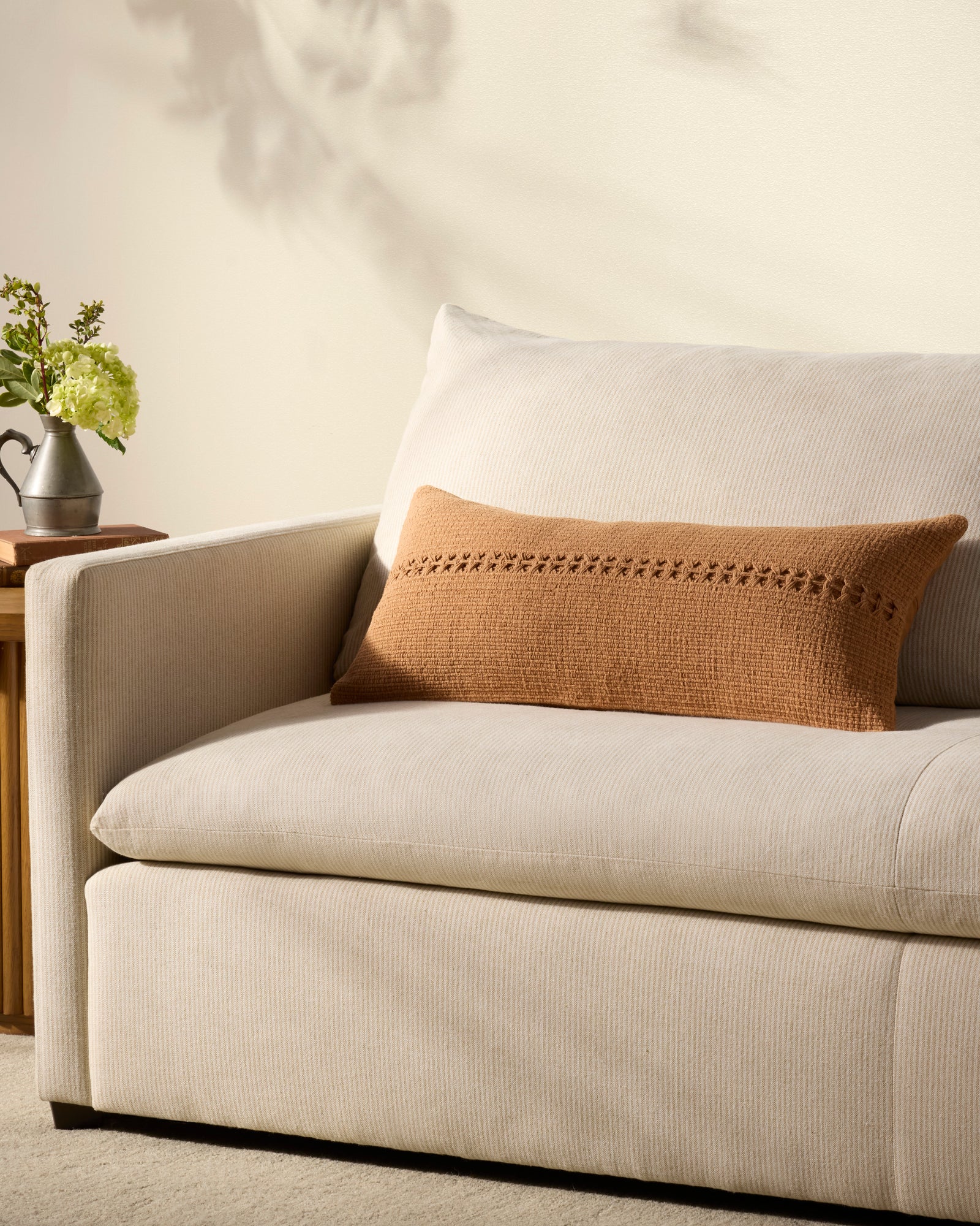 Harvey Orange Pillow — a Loloi pillow at Laurie Yapp Home.
