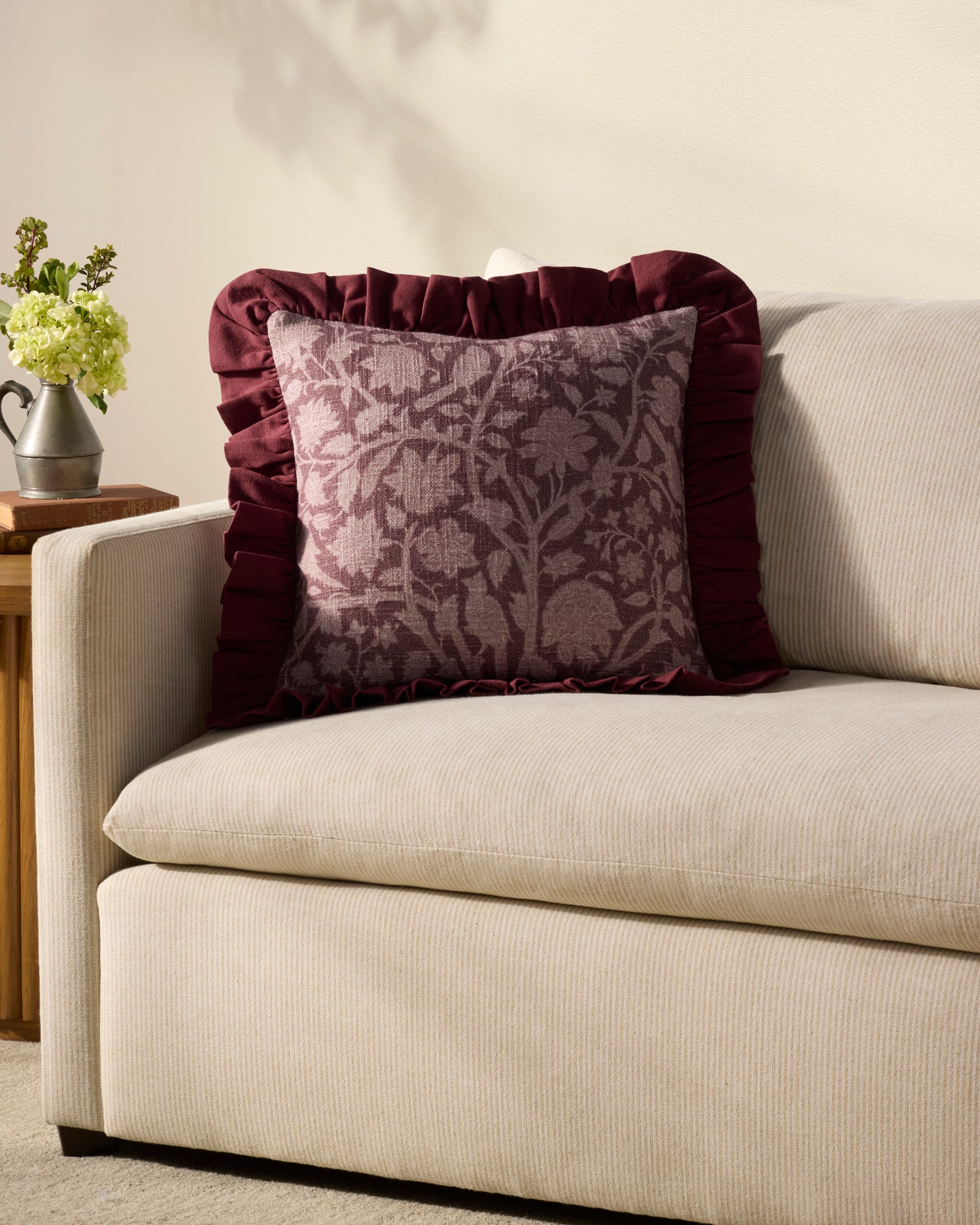 Kathleen Wine Pillow — a Loloi pillow at Laurie Yapp Home.