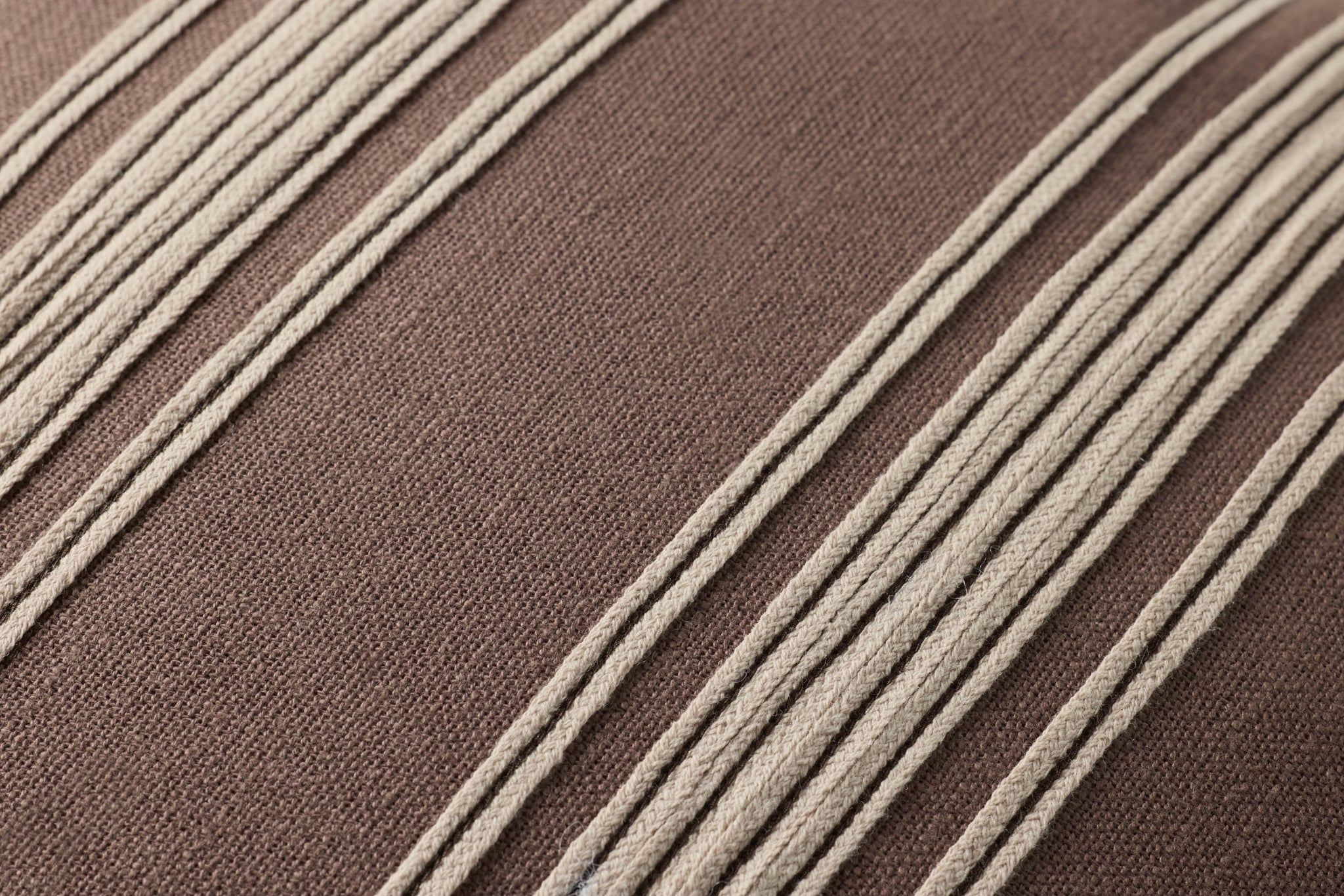 Verona Brown Pillow shown from another angle.