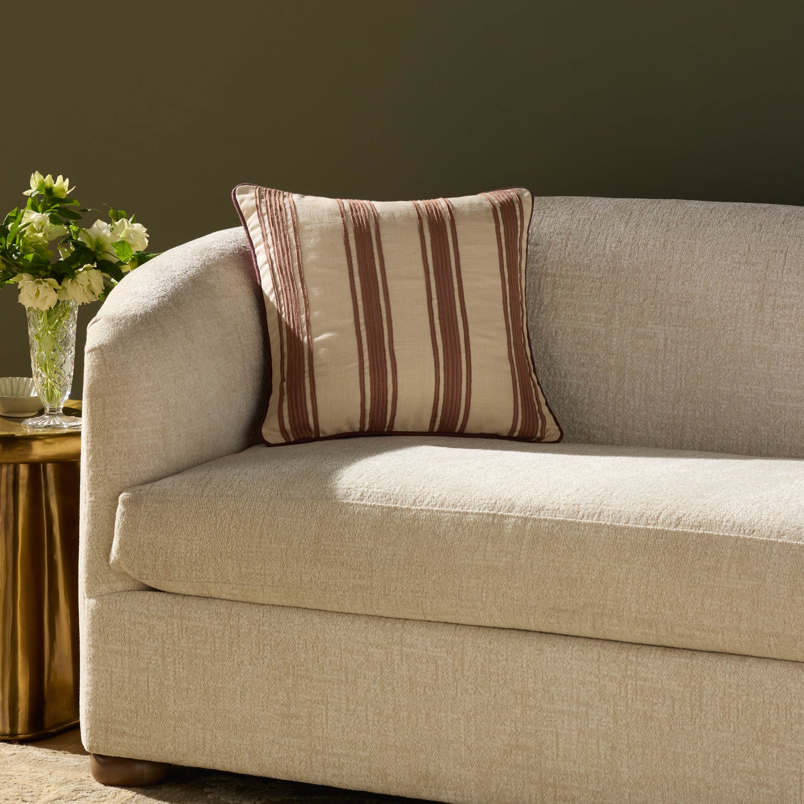 Verona Chestnut Pillow — a Loloi pillow at Laurie Yapp Home.