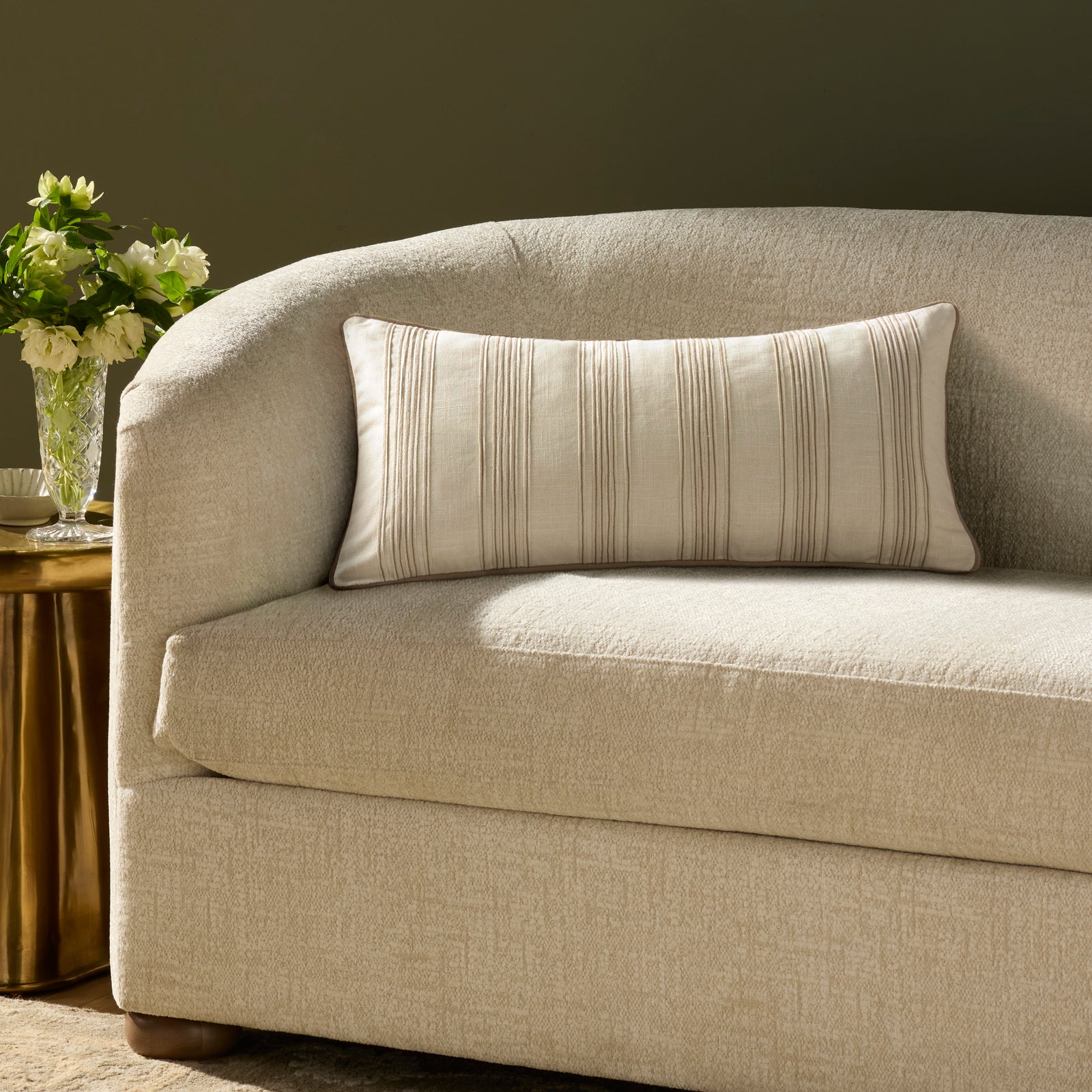 Verona Ivory Pillow — a Loloi pillow at Laurie Yapp Home.