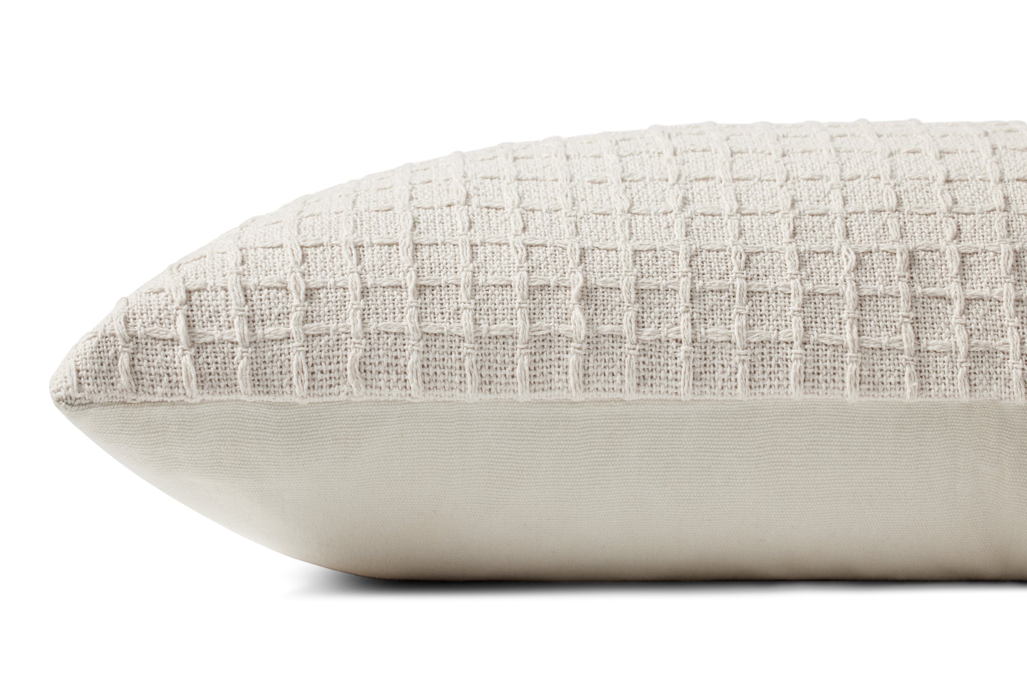 Ivory Pillow (Pattern 11) shown from another angle.