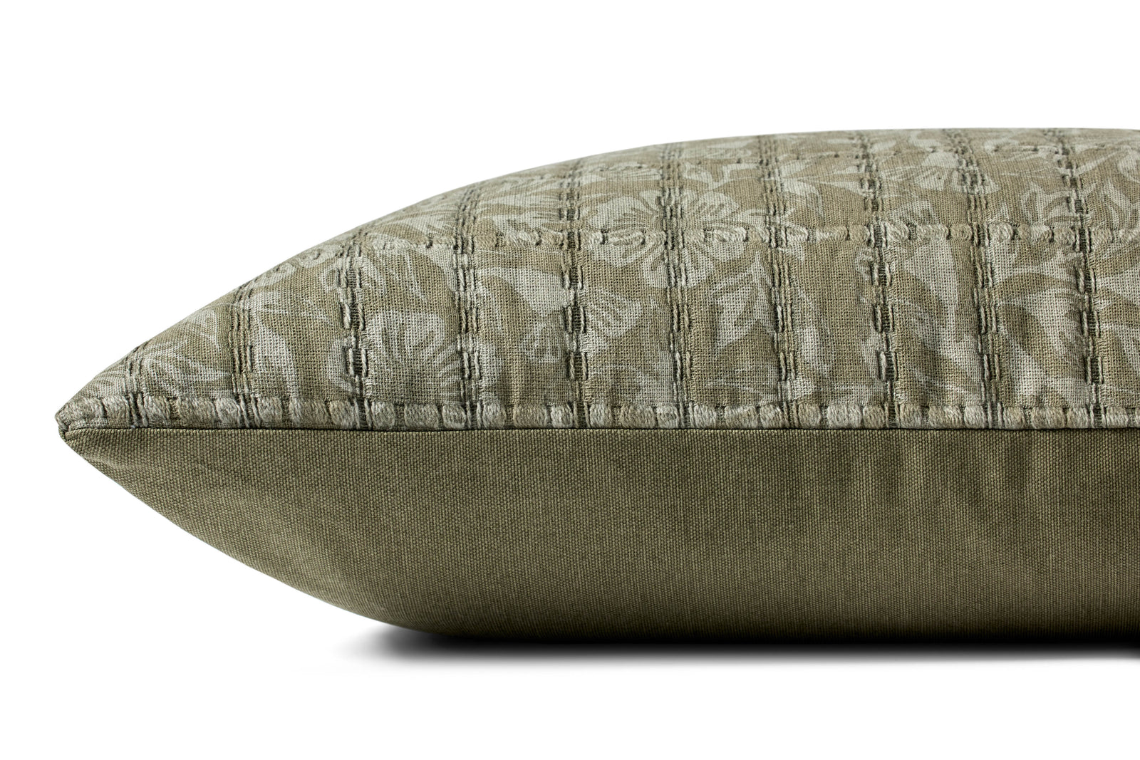 Green / Grey Pillow — a Loloi pillow at Laurie Yapp Home.