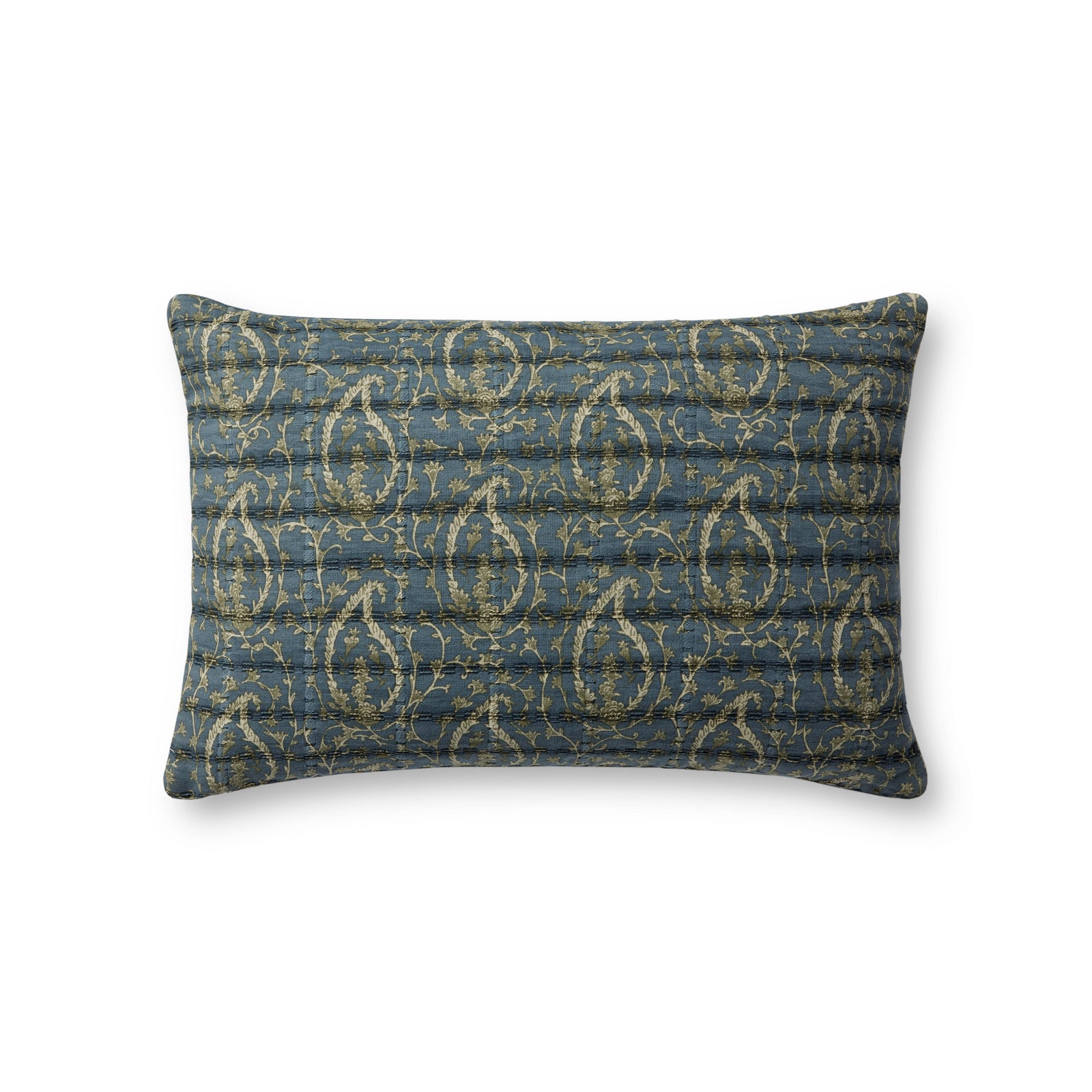 Blue / Green Pillow (Pattern 1) — a Loloi pillow at Laurie Yapp Home.