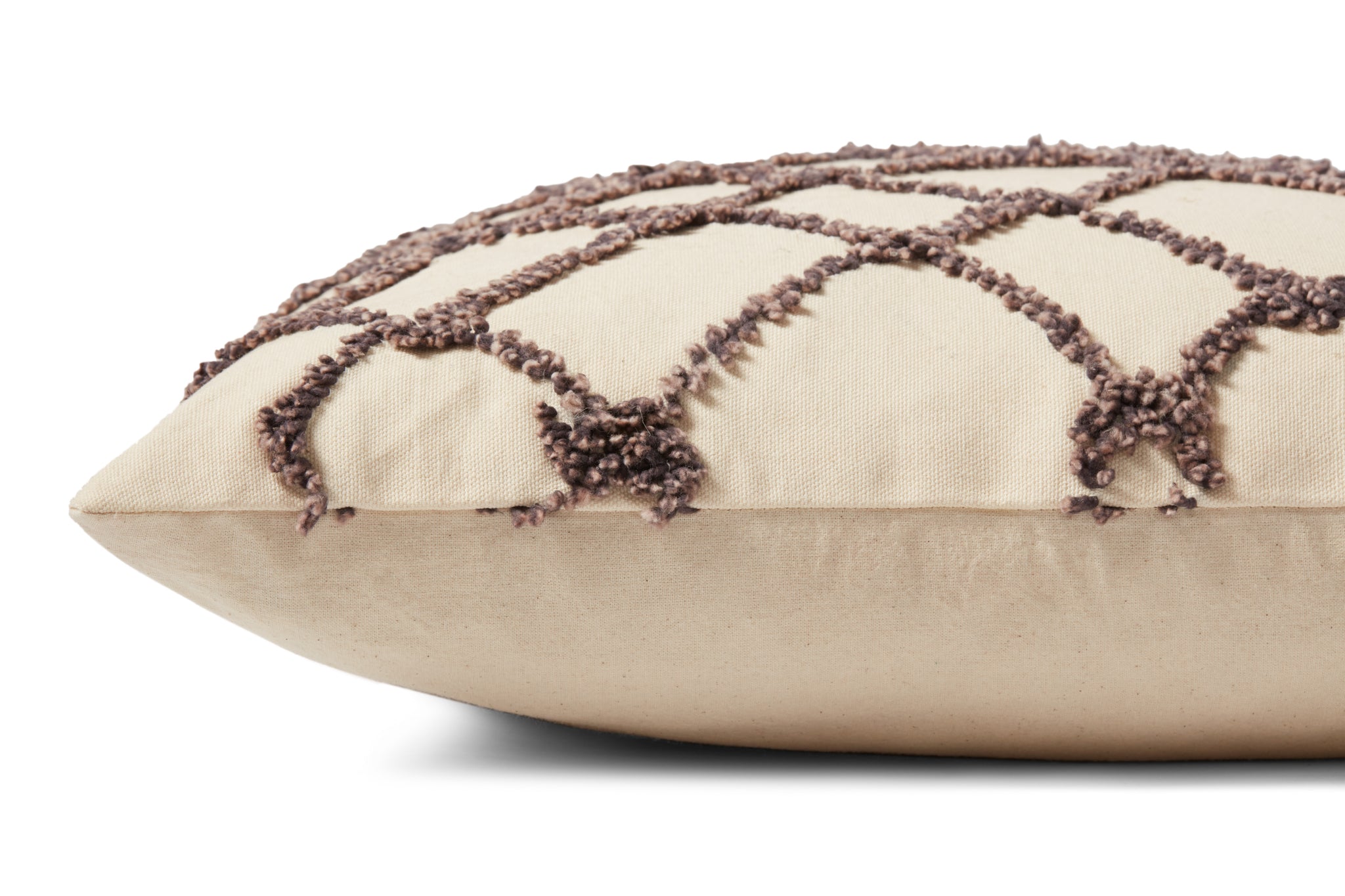Ivory / Black Pillow (Pattern 2) shown from another angle.