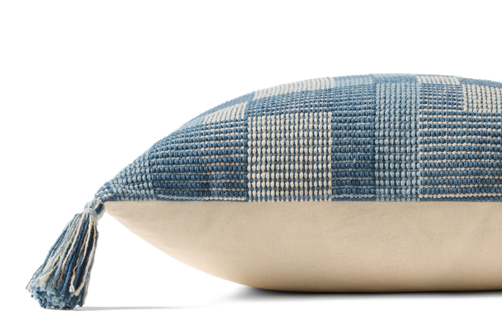 Blue Pillow (Pattern 5) — a Loloi pillow at Laurie Yapp Home.