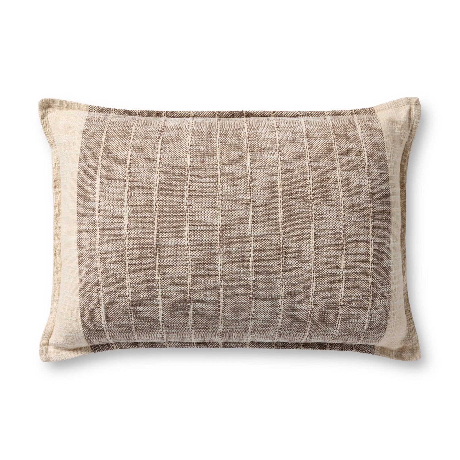 Brown / Ivory Pillow — a Loloi pillow at Laurie Yapp Home.
