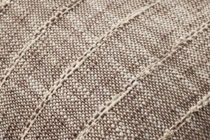 Brown / Ivory Pillow shown from a different angle to reveal its pattern.