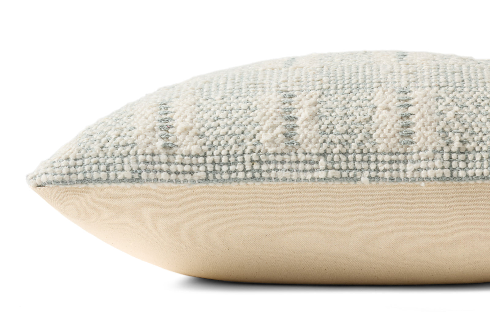 Ivory / Blue Pillow — a Loloi pillow at Laurie Yapp Home.