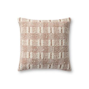 Ivory / Rust Pillow — a Loloi pillow at Laurie Yapp Home.