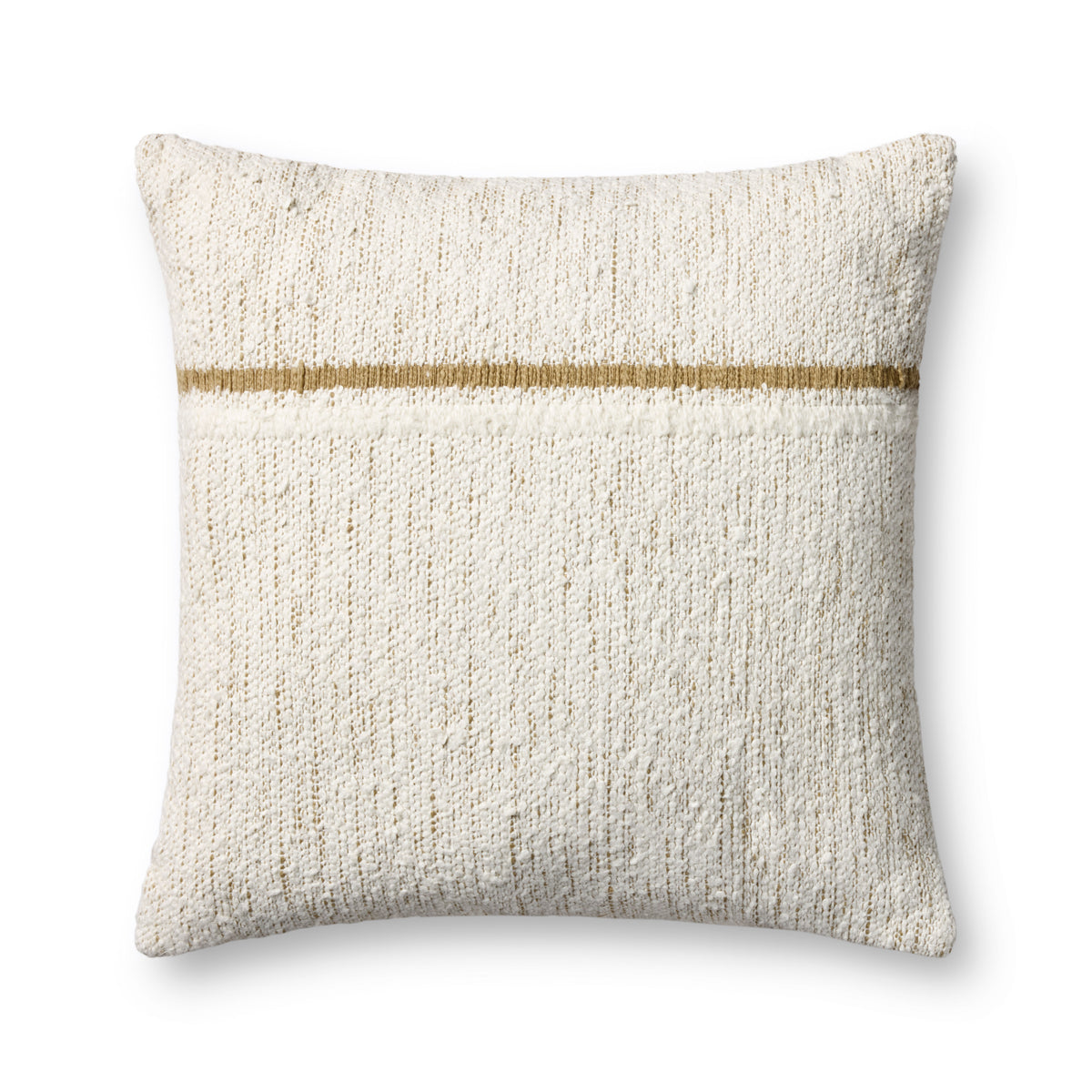 Ivory / Gold Pillow — a Loloi pillow at Laurie Yapp Home.