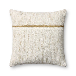 Ivory / Gold Pillow — a Loloi pillow at Laurie Yapp Home.